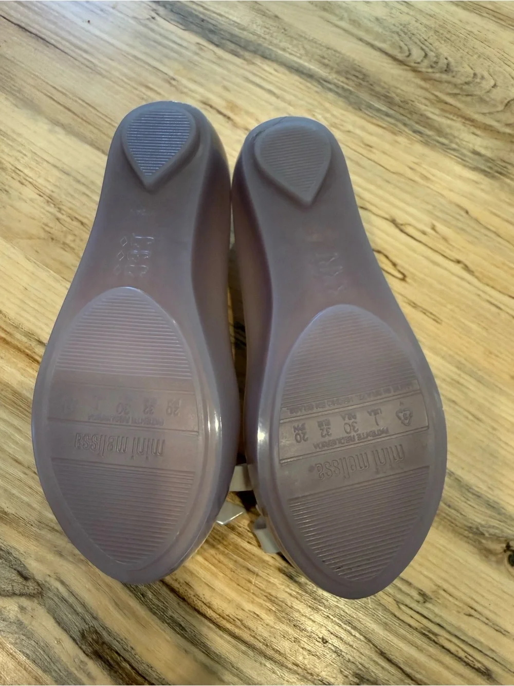 Mini Melissa Girl’s Ultragirl Bow Ballet Flats - Pink w/Cream Bow (Size 1) NWT